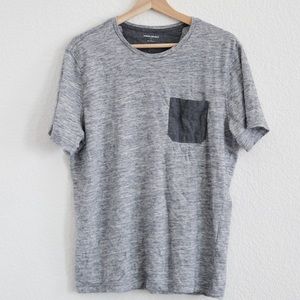 Banana Republic Factory T-Shirt w/ Chambray Pocket